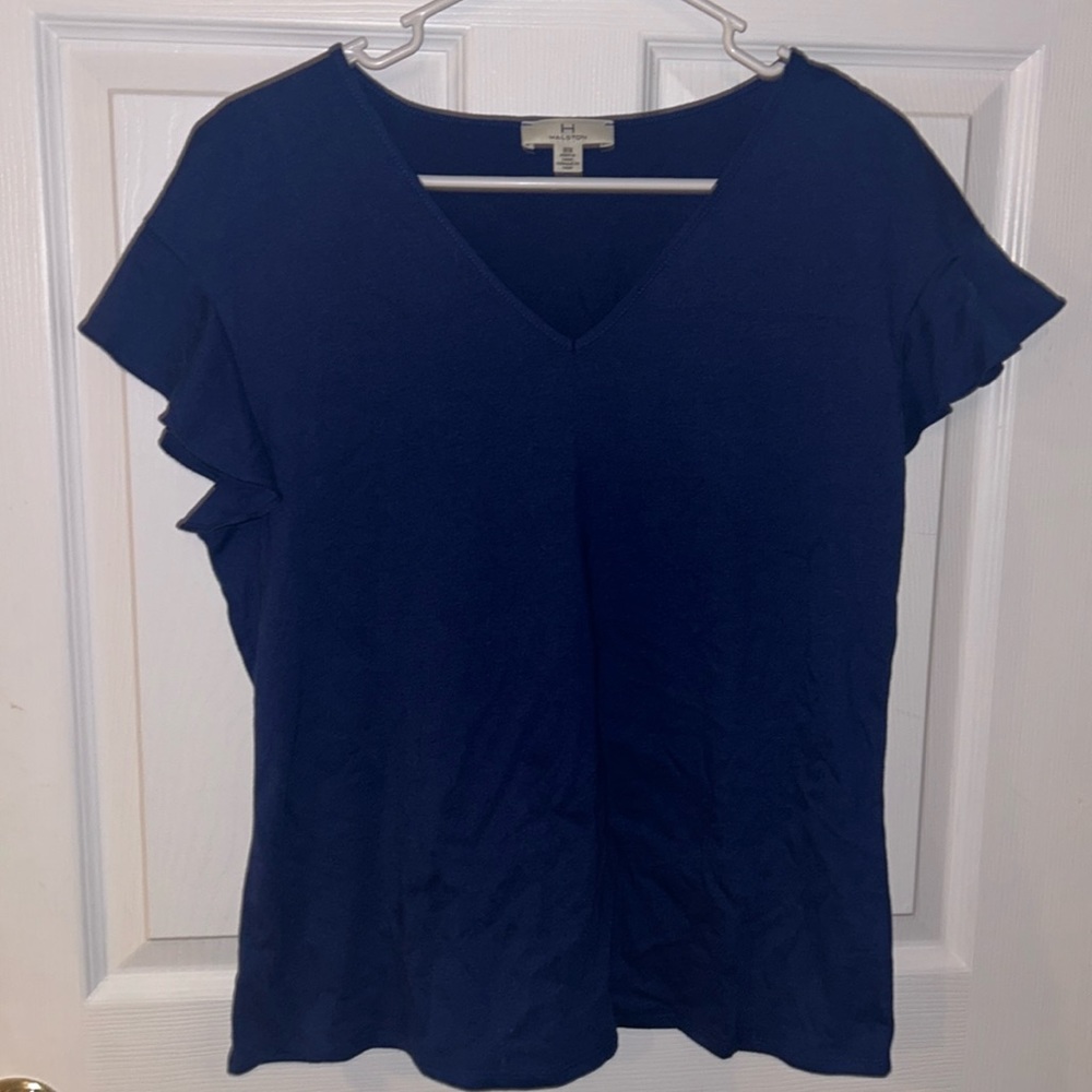 Halston Dark Blue Tee